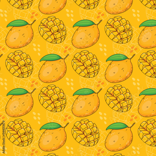 Colorful Mango Patterns Perfect for Fun photo