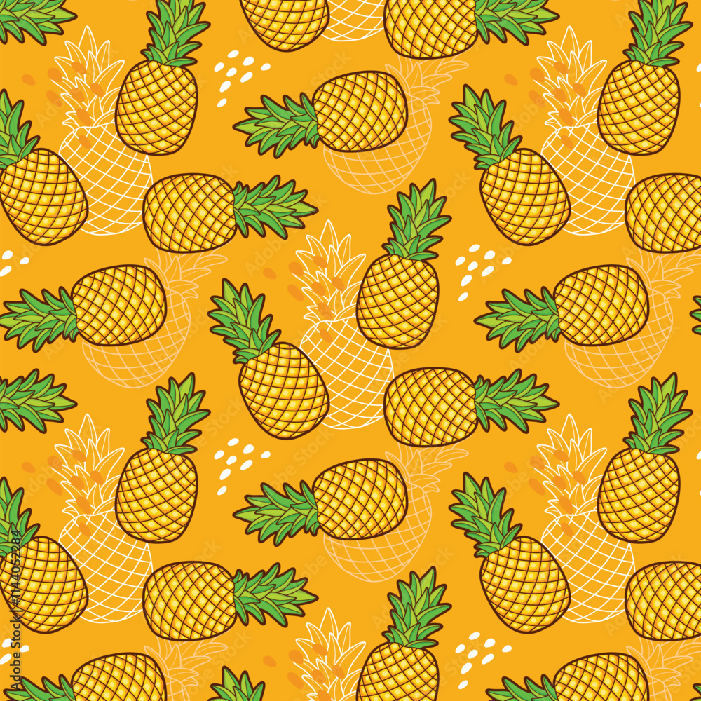 Cute Pineapple Patterns with Sweet Flair Cute Pineapple Patterns with Sweet Flair