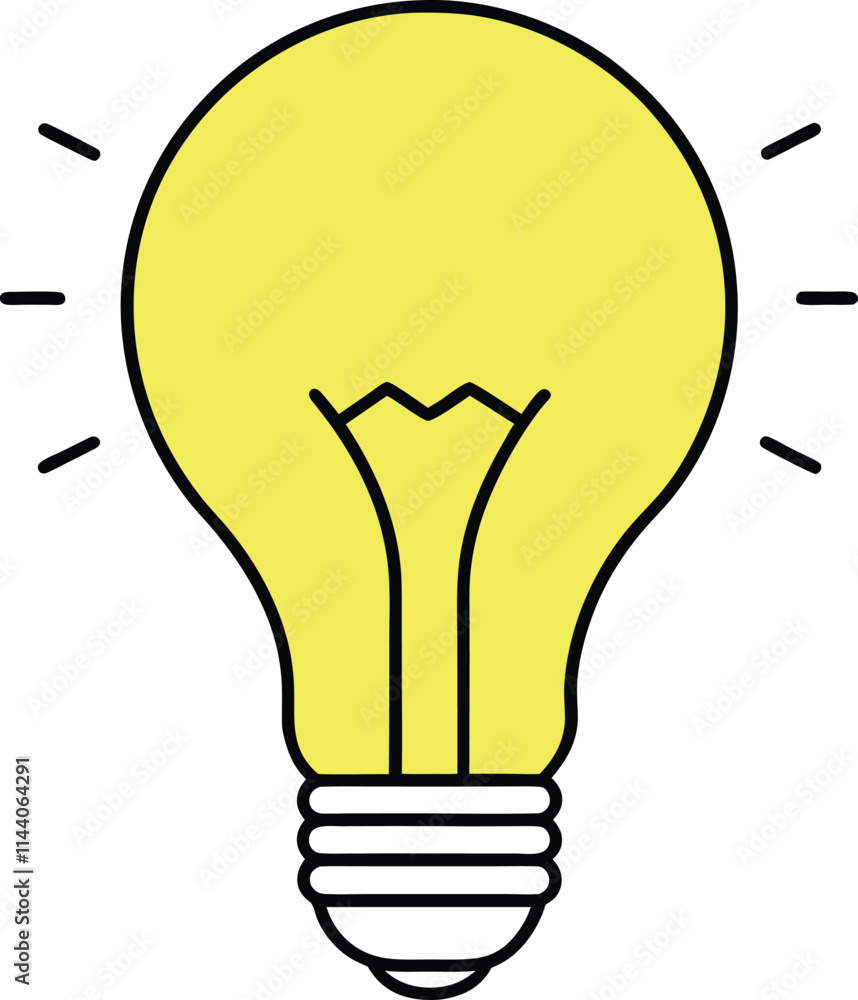Light bulb icon. Energy and thinking symbol. Light bulb icon. Energy and thinking symbol.