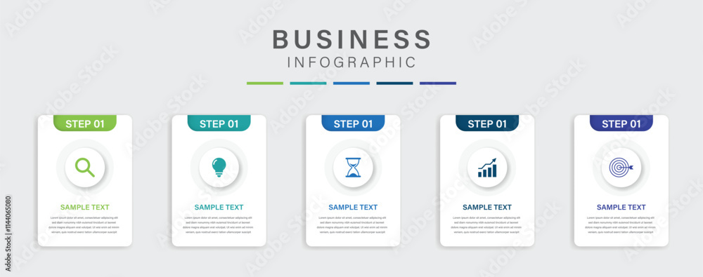 5 process infographic labels with icons design template. Planning, Marketing, Strategy and Business presentation. Vector illustration. 5 process infographic labels with icons design template. Planning, Marketing, Strategy and Business presentation. Vector illustration.