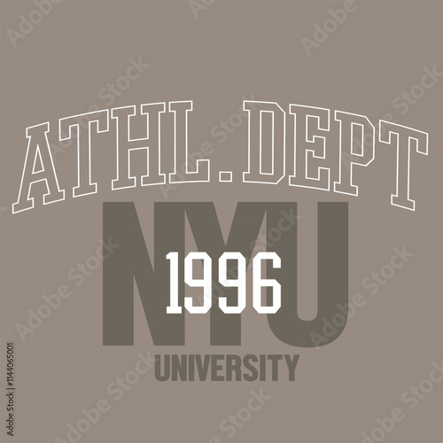 Vintage varsity college typography vector illustration for graphic tee t shirt or sweatshirt hoodie 
