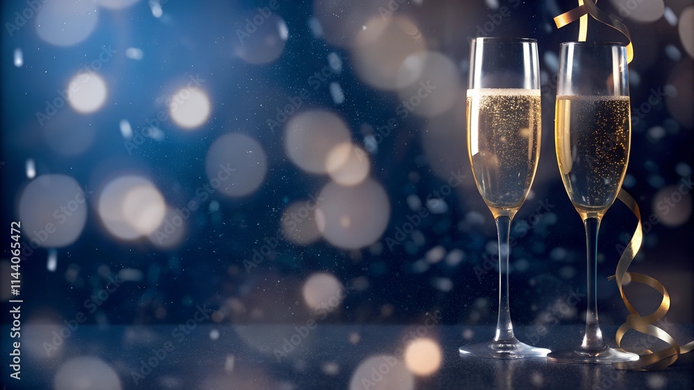 Happy New Year Champagne Toast Celebration Happy New Year Champagne Toast Celebration