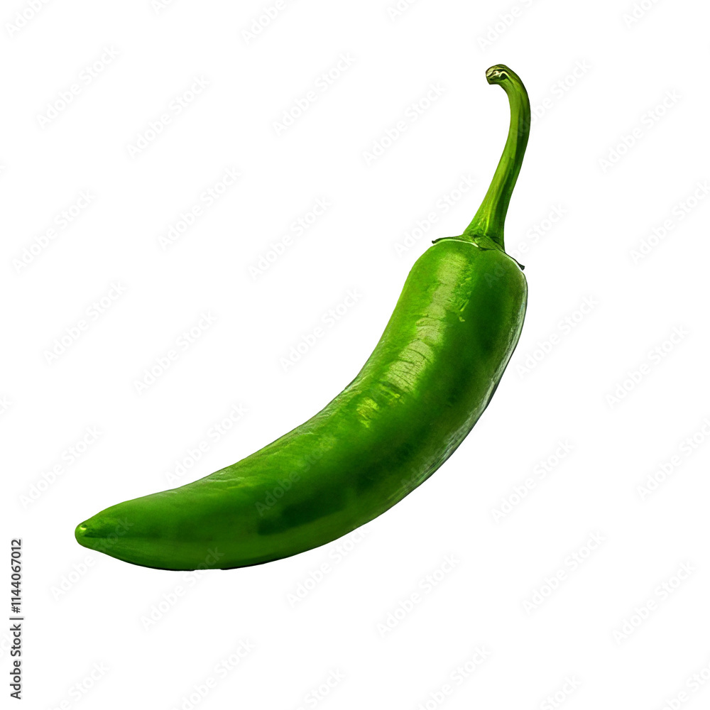 green chili pepper on white background green chili pepper on white background