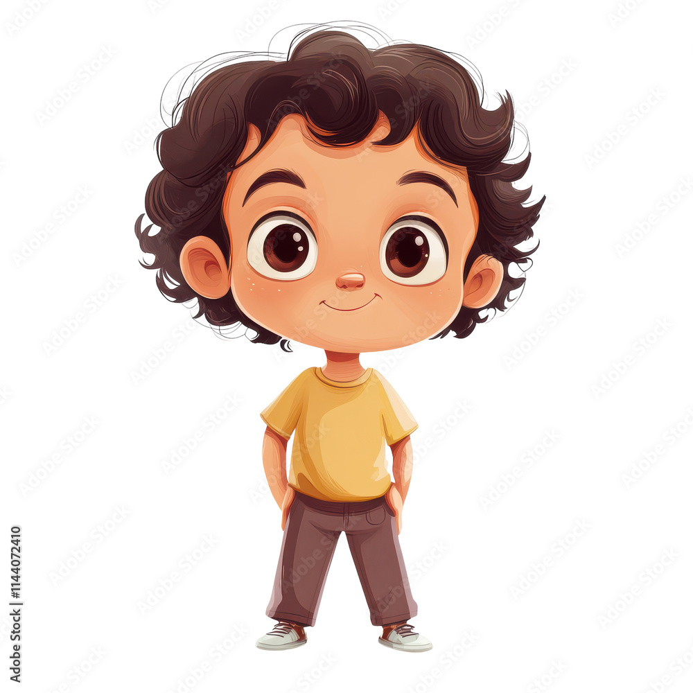 Child Cartoon Illustration on White Background for Educational Use Transparent Background Child Cartoon Illustration on White Background for Educational Use Transparent Background
