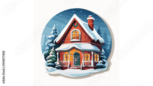 View of the house in winter