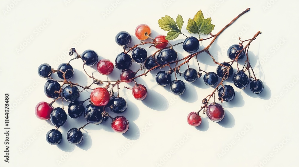 Fresh berries on white background Fresh berries on white background