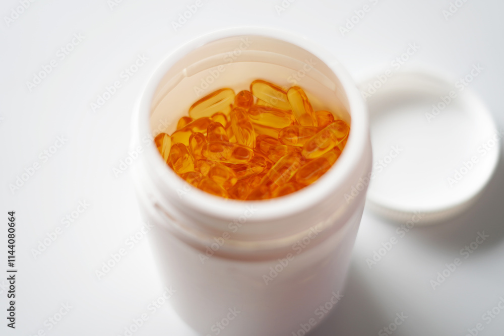 omega 3 capsules in bottle omega 3 capsules in bottle