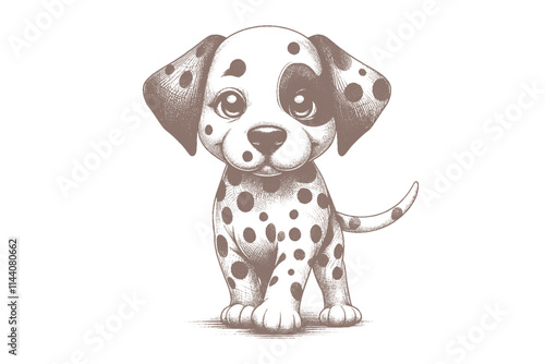 Dalmatian dog vector | dog vector | dog illustration | dog silhouette | dog tattoo | dog engraving | dog