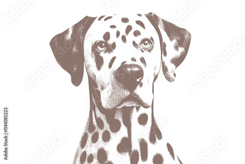 Dalmatian dog vector | dog vector | dog illustration | dog silhouette | dog tattoo | dog engraving | dog