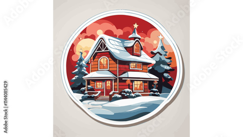 Outside view of the house during winter