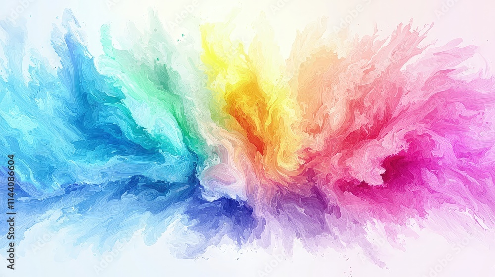 Abstract colorful explosion of vibrant paint. Abstract colorful explosion of vibrant paint.
