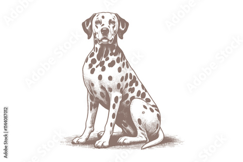 Wallpaper Mural Dalmatian dog vector | dog vector | dog illustration | dog silhouette | dog tattoo | dog engraving | dog Torontodigital.ca