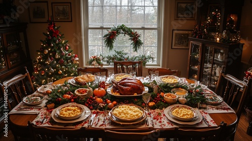 Wallpaper Mural Traditional American Christmas festive foods Torontodigital.ca