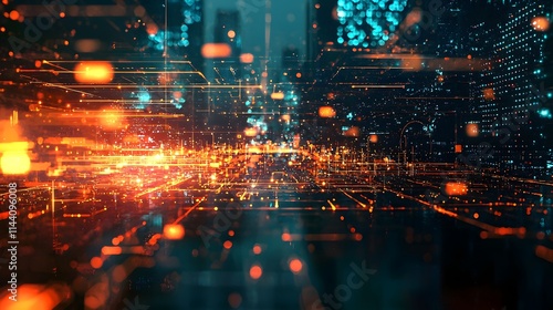 Wallpaper Mural Subtle Impression of Digital Connectivity Torontodigital.ca