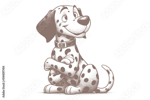 Dalmatian dog vector | dog vector | dog illustration | dog silhouette | dog tattoo | dog engraving | dog photo