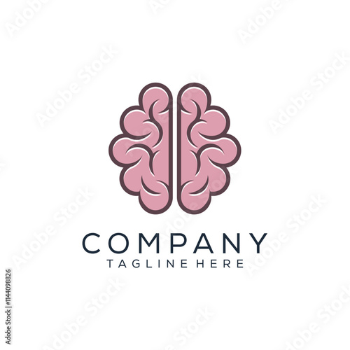 Creative brain logo template
