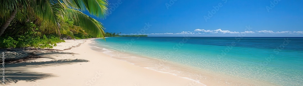landscape flat design front view tropical beach animation landscape flat design front view tropical beach animation