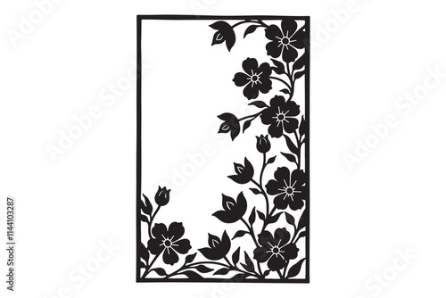 Intricate Floral Laser-Cut Frame Set
