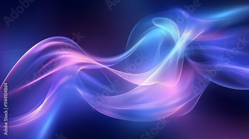 Wallpaper Mural Abstract swirling shapes floating in dark space digital artwork.. AI Generated Torontodigital.ca
