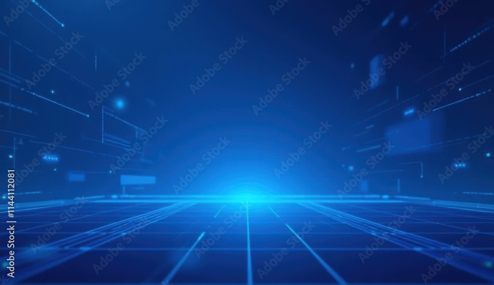 a blue background with a grid of lines and squares a blue background with a grid of lines and squares