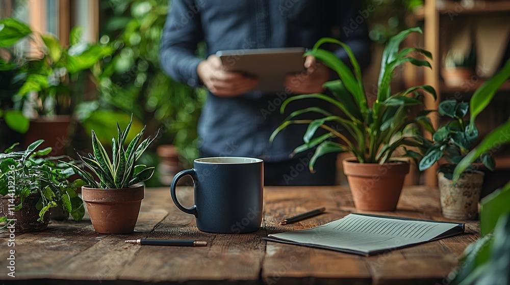 E-commerce seller documenting income streams to maximize EITC tax credits Stock Photo with side copy space E-commerce seller documenting income streams to maximize EITC tax credits Stock Photo with side copy space