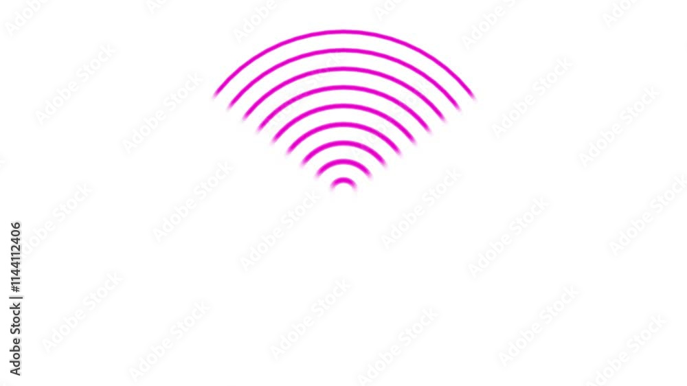 wi-fi symbol wireless network icon animated 4k. wi-fi symbol wireless network icon animated 4k.