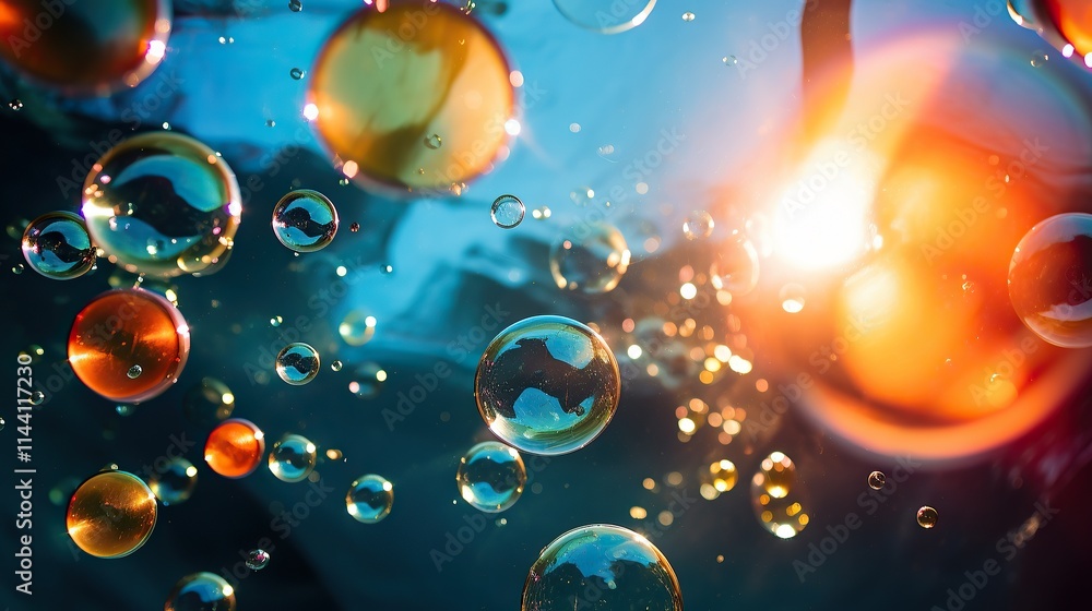 Abstract Bubbles in a Bright Sky Abstract Bubbles in a Bright Sky