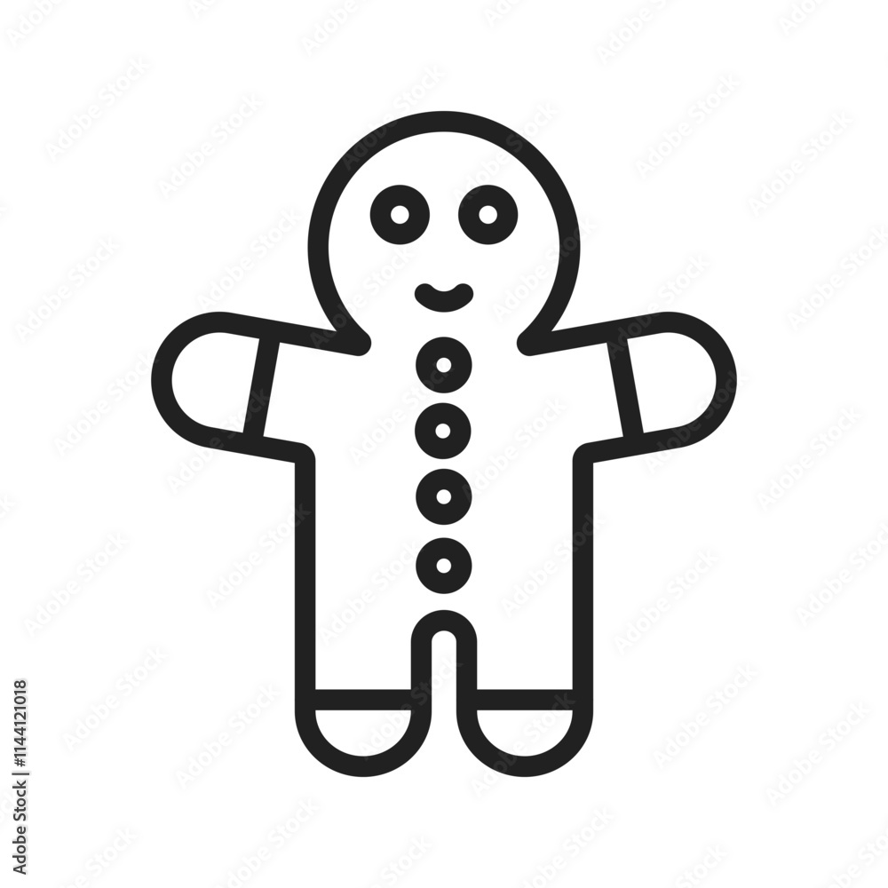 Gingerbread icon vector image. Suitable for mobile apps, web apps and print media. Gingerbread icon vector image. Suitable for mobile apps, web apps and print media.