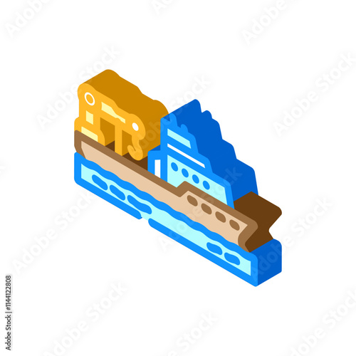 marine research vessel world ocean isometric icon vector. marine research vessel world ocean sign. isolated symbol illustration