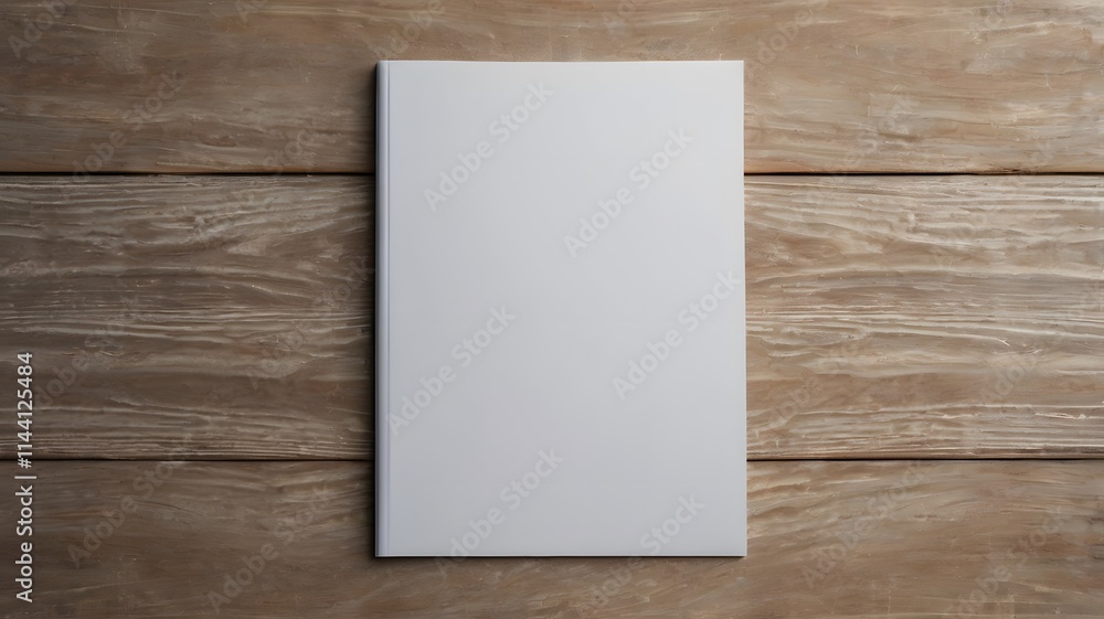 Minimal white empty blank book cover or notebook paper mockup, writing design presentation mockups branding for advertising advertisement, top view Minimal white empty blank book cover or notebook paper mockup, writing design presentation mockups branding for advertising advertisement, top view