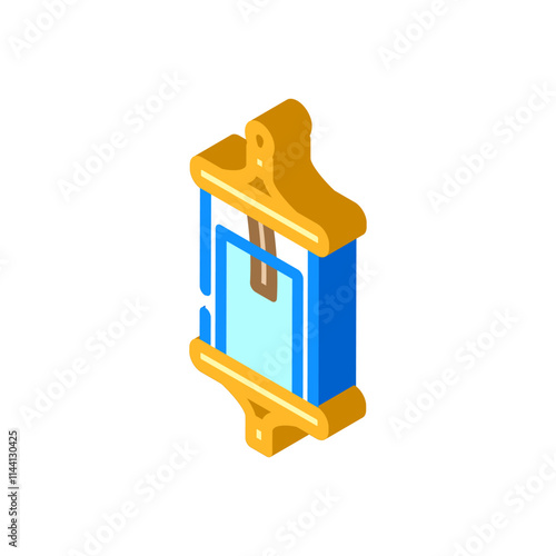 water sampling bottle world ocean isometric icon vector. water sampling bottle world ocean sign. isolated symbol illustration