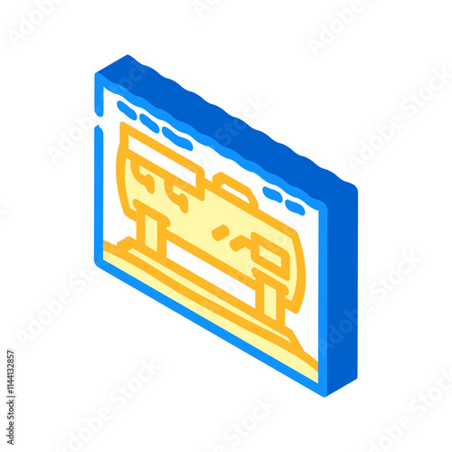 underwater research station world ocean isometric icon vector. underwater research station world ocean sign. isolated symbol illustration