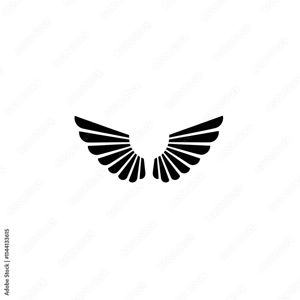 black and white wings, png transparent black and white wings, png transparent