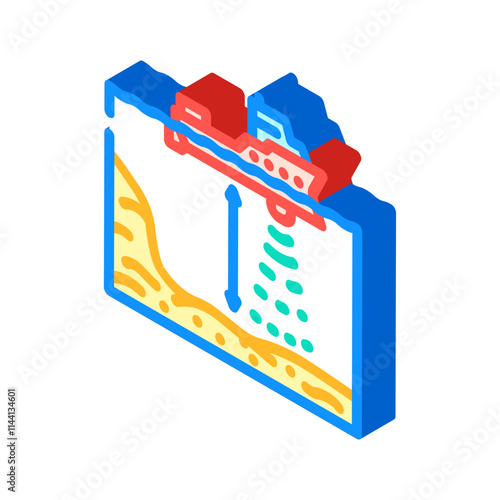 ocean depth gauge world ocean isometric icon vector. ocean depth gauge world ocean sign. isolated symbol illustration