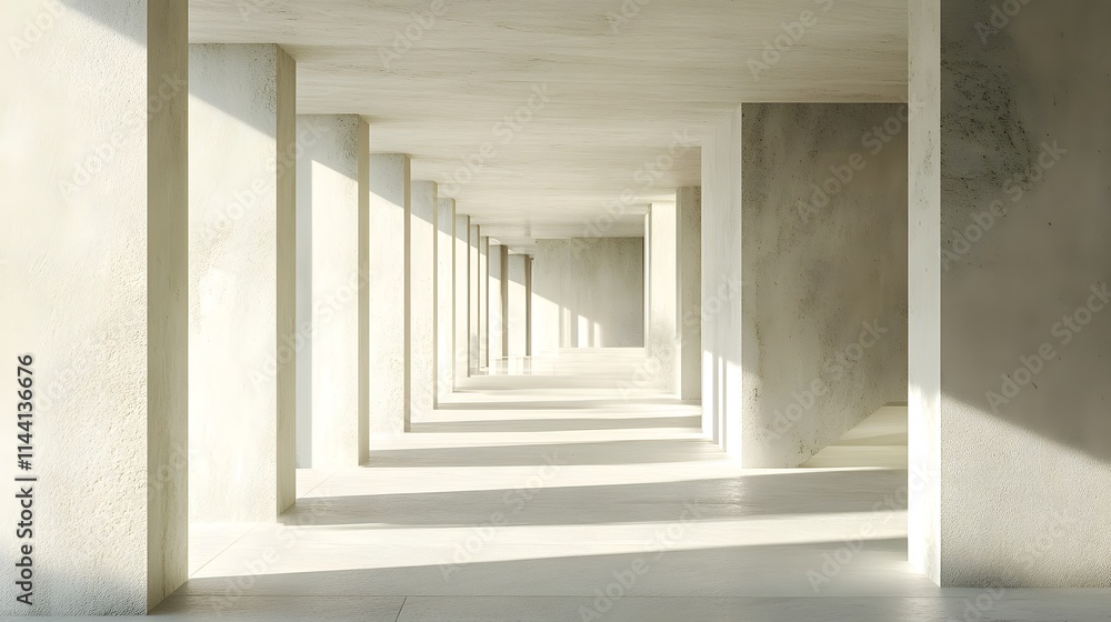 Architecture concept with clean lines and symmetry Architecture concept with clean lines and symmetry