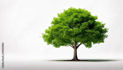 A tree on a white background. Environment and nature concept. graphic resource. 