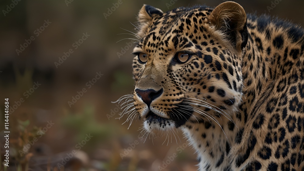 Fototapeta premium portrait of a leopard