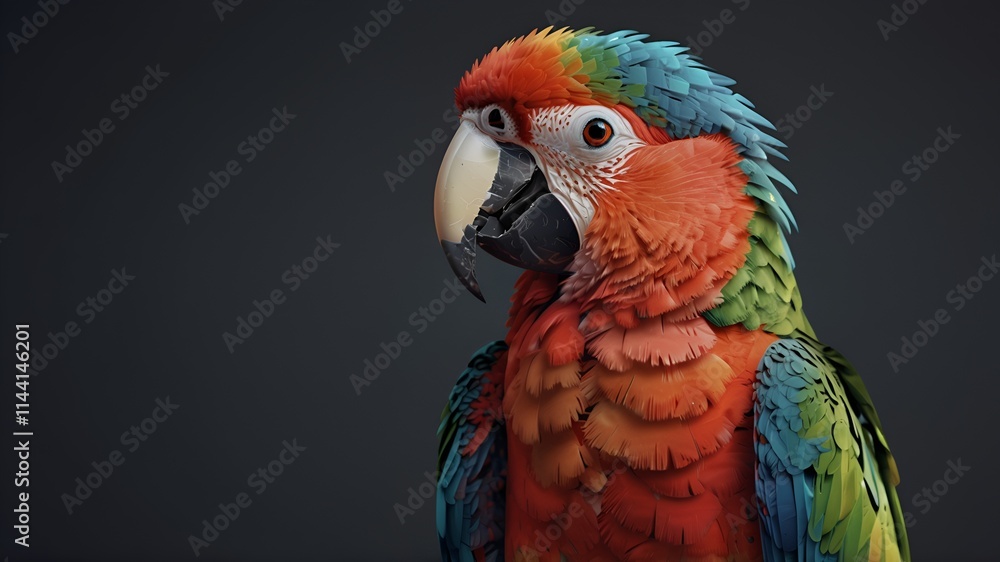 Naklejka premium blue and yellow macaw