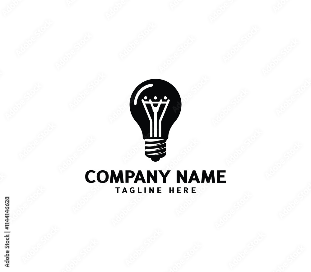 Vector technology bulb logo design. Tech lightbulb logo designs concept. technology, bulb logo design Vector technology bulb logo design. Tech lightbulb logo designs concept. technology, bulb logo design