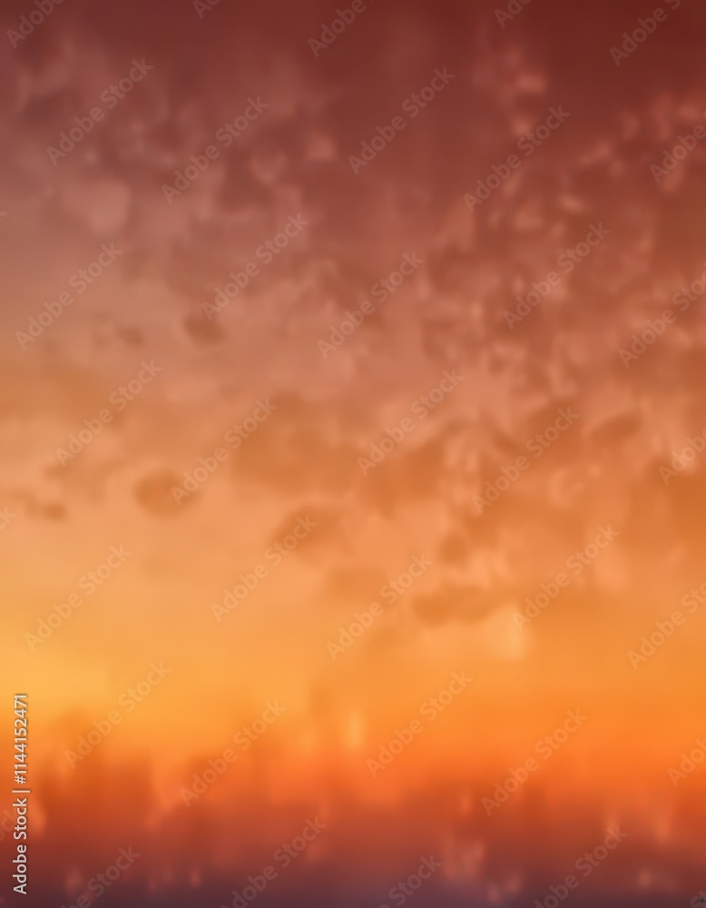 Obraz premium Abstract orange gradient, soft focus, vibrant hues, element, overlay