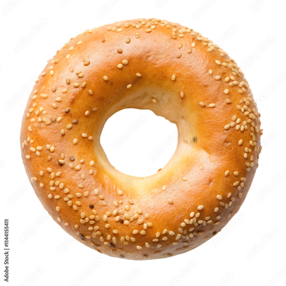 bagel bread ring top view isolated on transparent background bagel bread ring top view isolated on transparent background