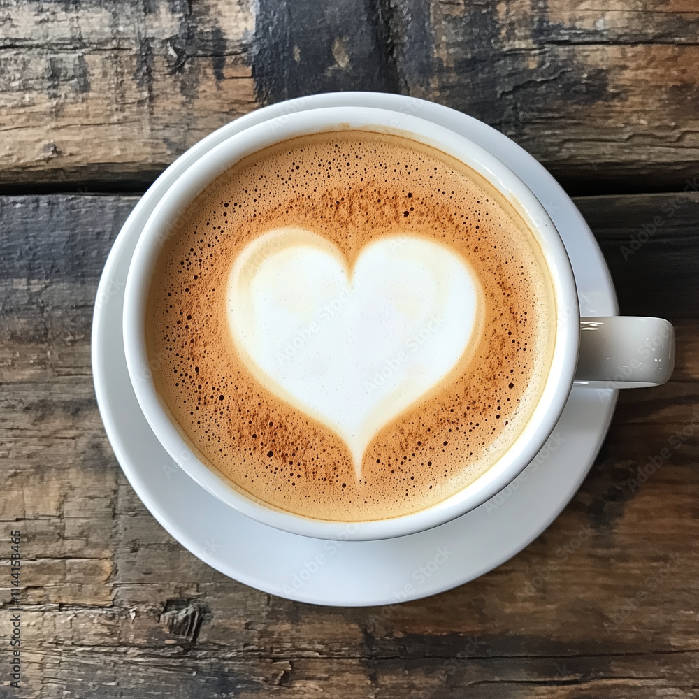cup of coffee with heart