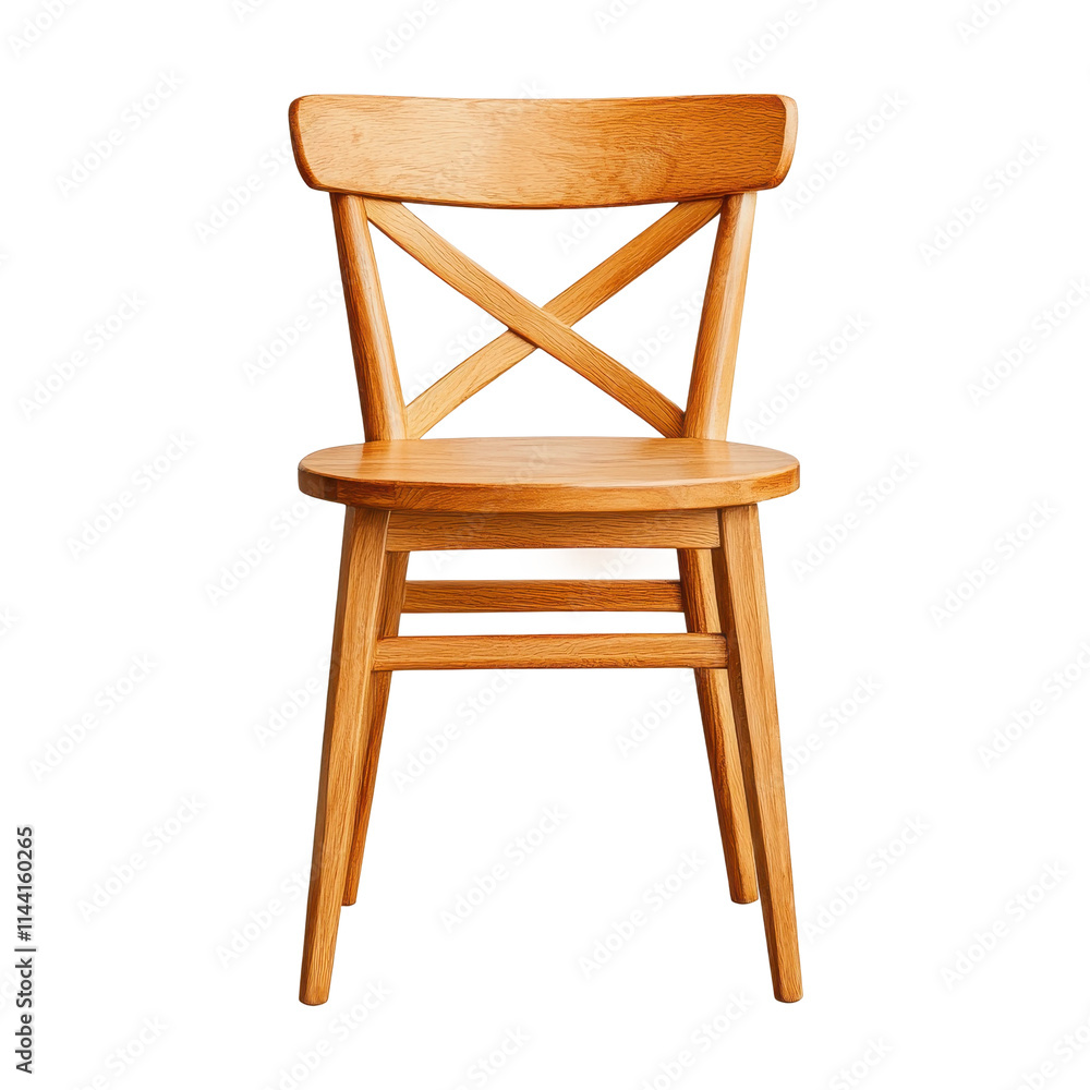 Elegant Wooden Chair with Graceful Curves Elegant Wooden Chair with Graceful Curves