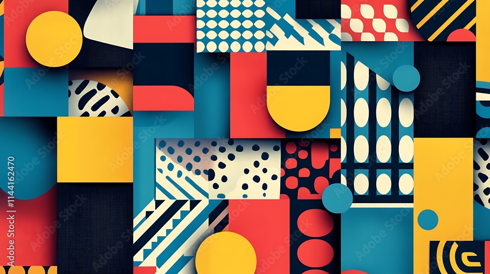 Abstract geometric pattern with vibrant colors and shapes. (3) Abstract geometric pattern with vibrant colors and shapes. (3)