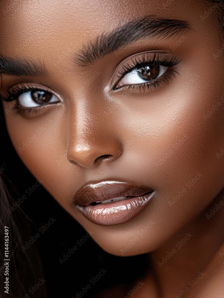 Portrait of a Black person in traditional attire showcasing cultural beauty and elegance Portrait of a Black person in traditional attire showcasing cultural beauty and elegance
