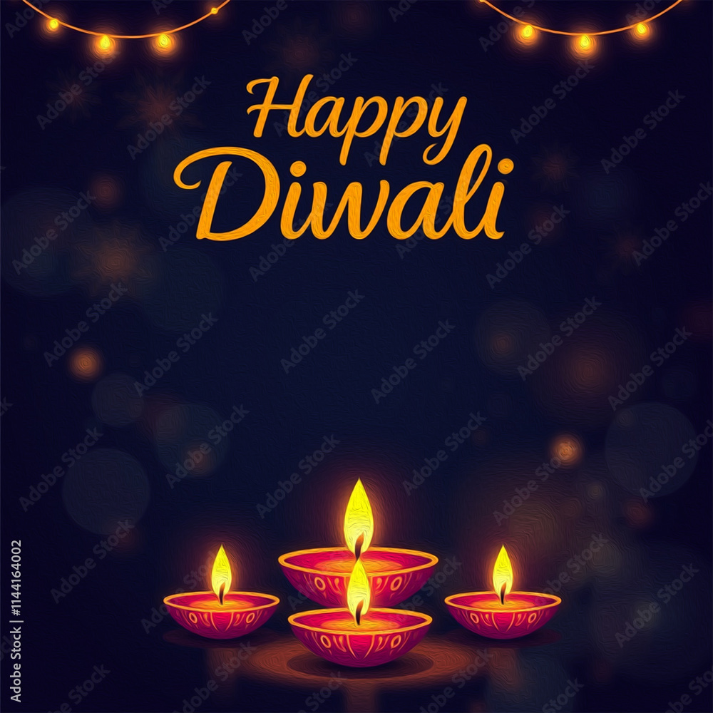 Happy Diwali illustration. Pattern for banners, covers, greeting cards, for printing on wall decorations. Happy Diwali illustration. Pattern for banners, covers, greeting cards, for printing on wall decorations.