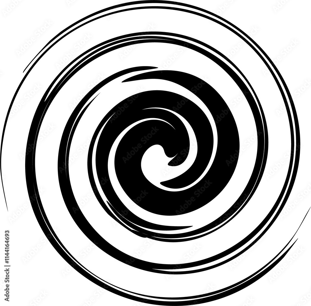 Abstract spiral, swirl, twirl design element. Curlicue, rotating shape. Volute, vortex, helix element Abstract spiral, swirl, twirl design element. Curlicue, rotating shape. Volute, vortex, helix element