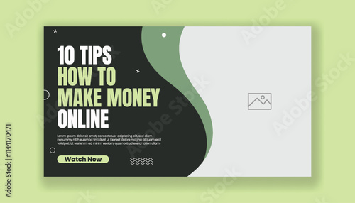 Editable social media banner, ads cover, header design, Creative Youtube thumbnail template design and Horizontal corporate banner template