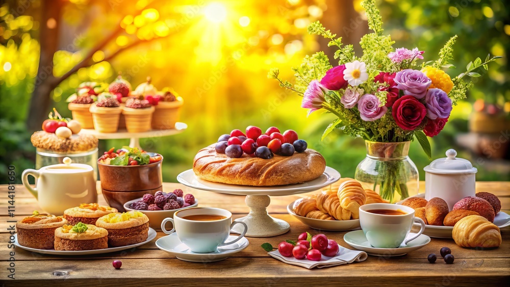Gourmet Birthday Brunch: Pastry & Coffee Setup - Rule of Thirds Photography Gourmet Birthday Brunch: Pastry & Coffee Setup - Rule of Thirds Photography