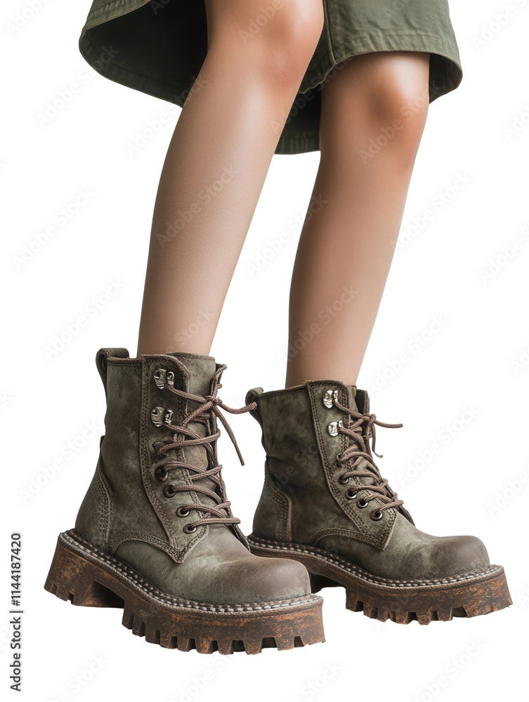 Stylish rugged boots for outdoor adventures. Stylish rugged boots for outdoor adventures.
